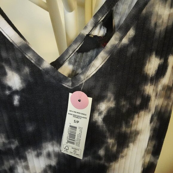 Tie Dye Ribbed Midi Long Dress - Picture 3 of 3